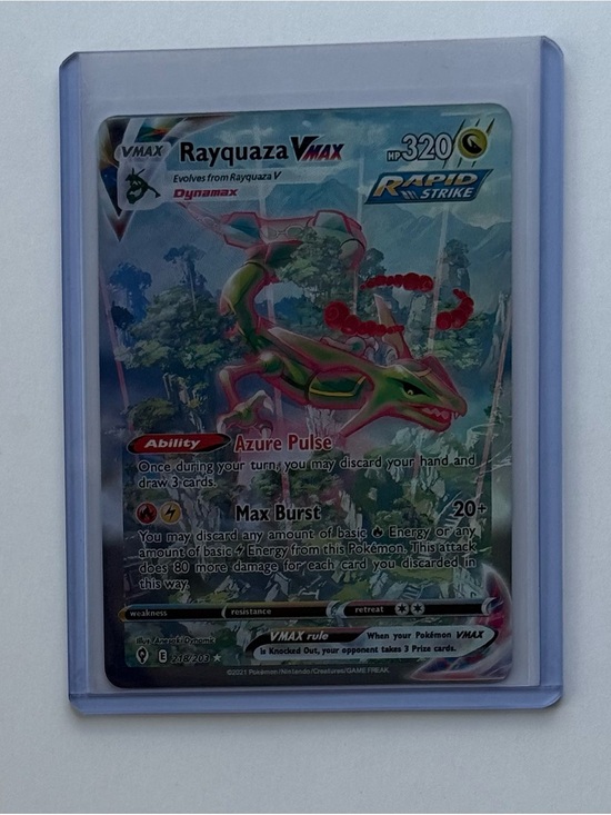 custom vmax pokemon cards Meowth SWSH005 029 Pokmon Rayquaza VMAX 218/203 Alt